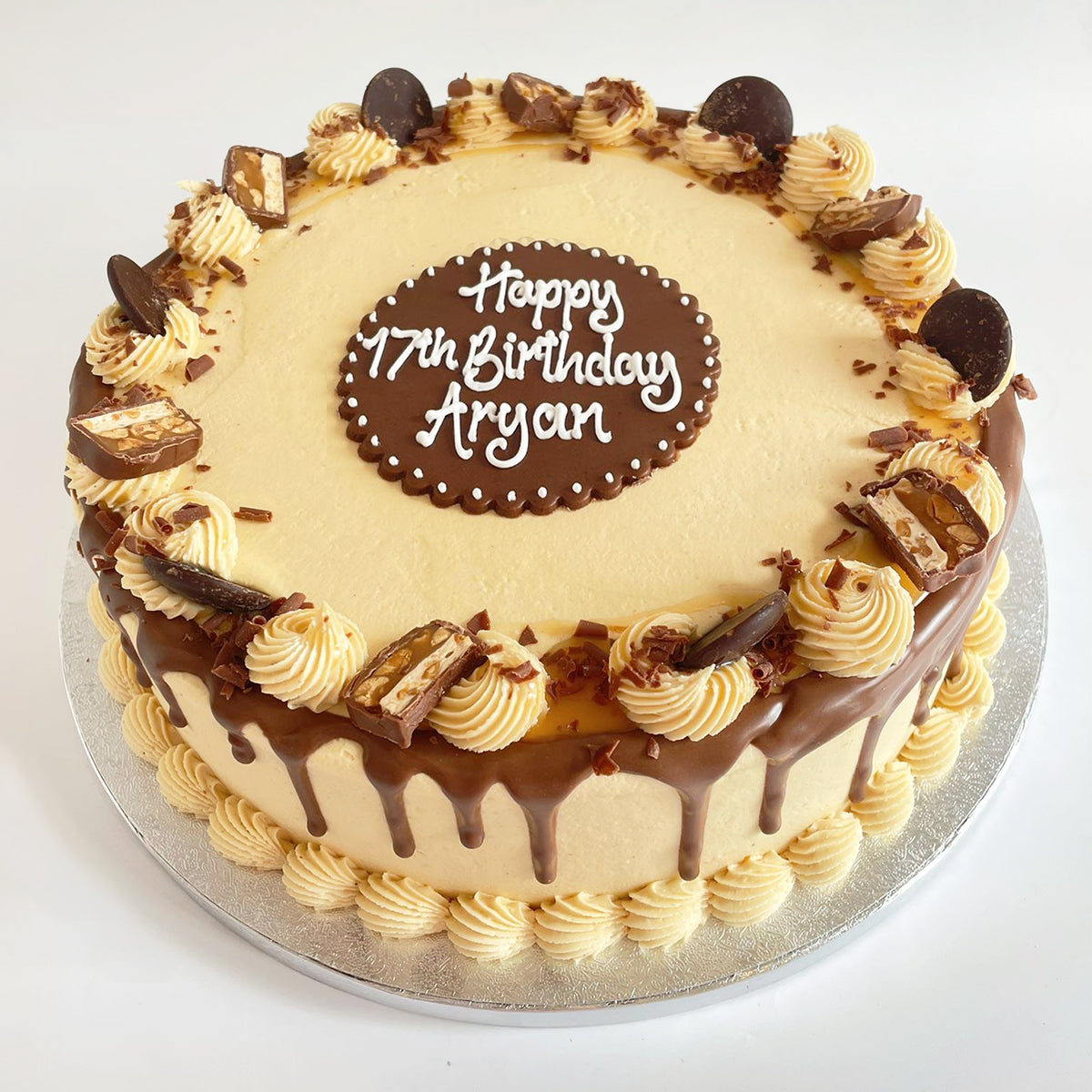 Snickers Celebration Drip Cake - The Cakery Leamington - Order Online ...