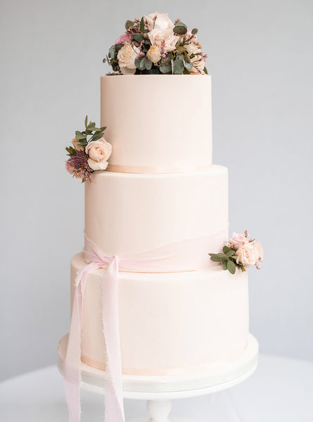 Classic Ivory Wedding Cake - 3 Tiers Serves 50-60