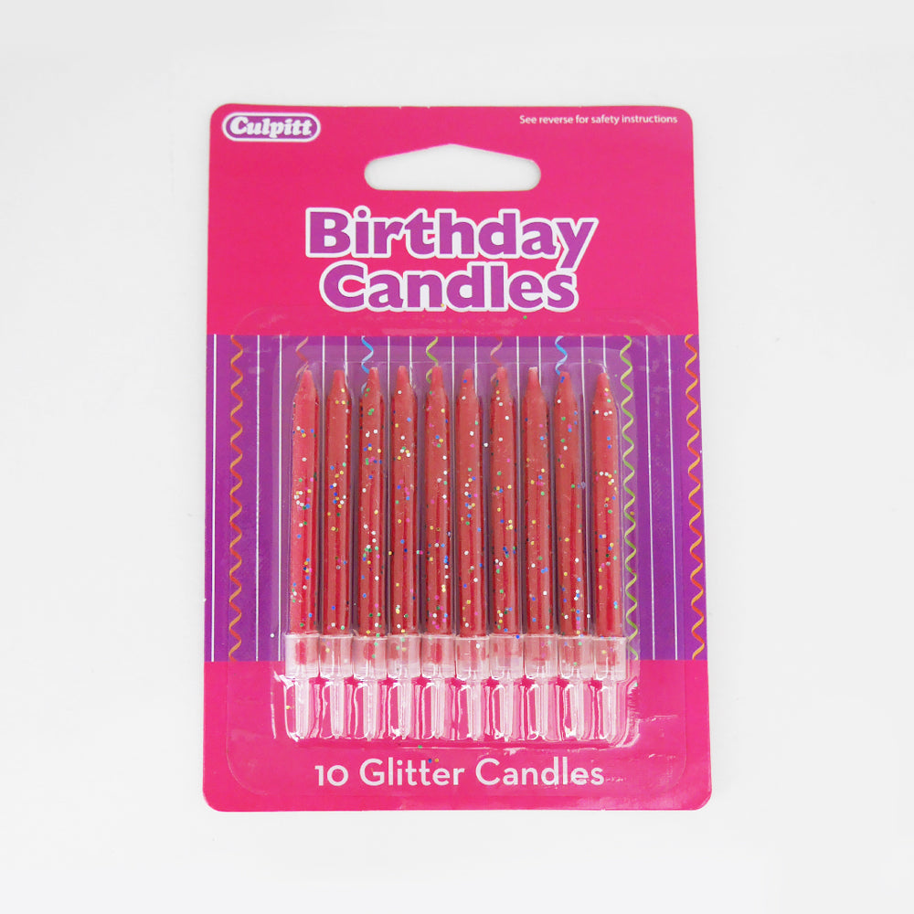 Glitter Candles 10 Pack The Cakery Leamington Order Online Now