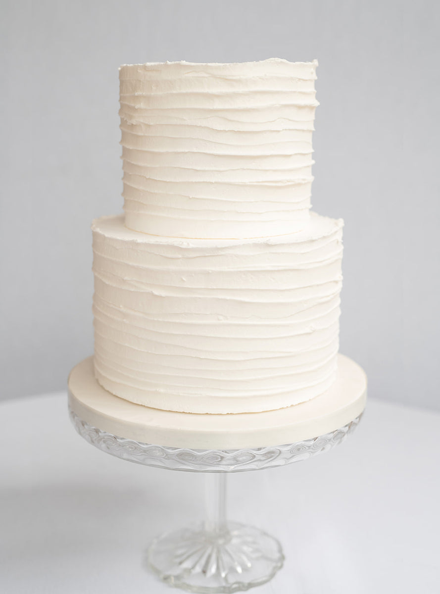 Rustic Iced Wedding Cake Set for Dessert Table Serves 40-50