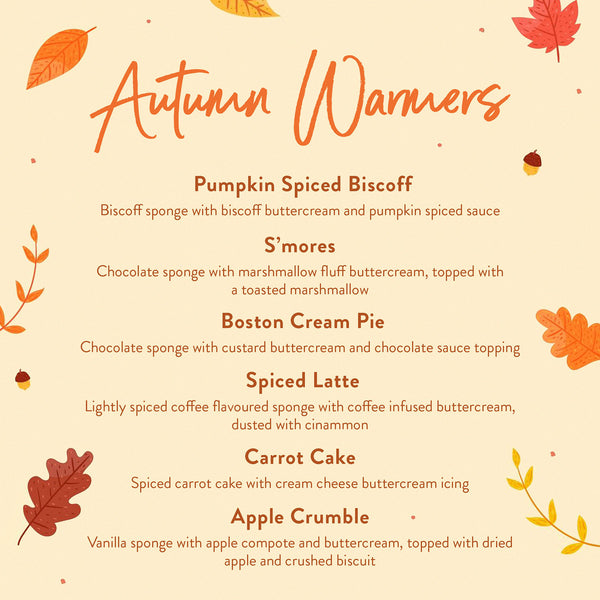 Autumn Warmers Cupcake Selection