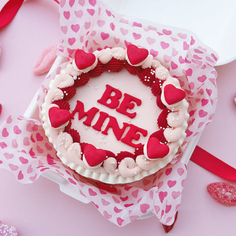 'Be Mine' Valentine's Burger Box Cake