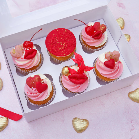 Cherry Kisses Valentine's Cupcakes