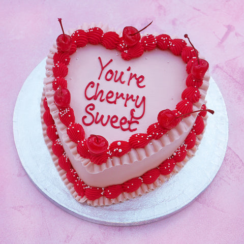 Cherry Sweet Heart Cake - NEW!