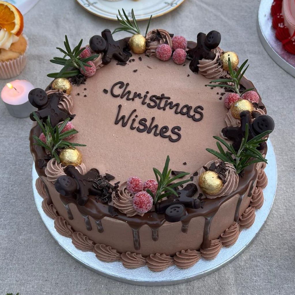 Winter Luxe Chocolate Christmas Cake
