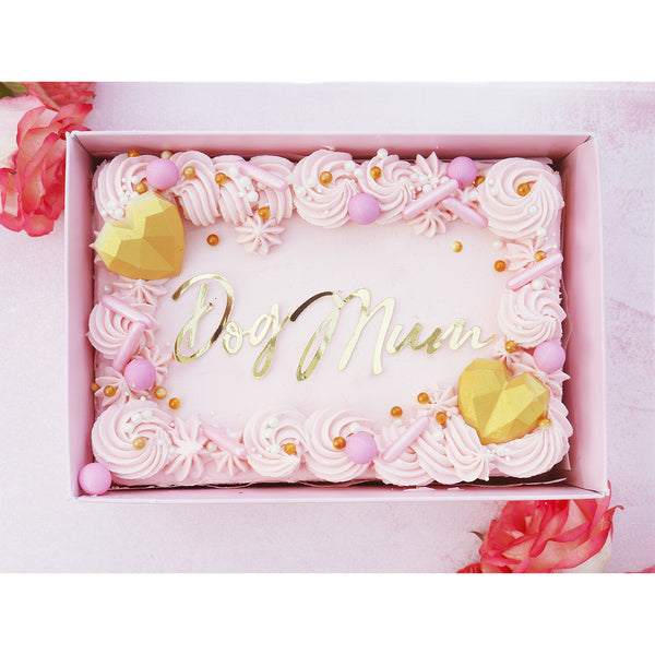 Mother's Day Box Cake - for 'Mummy', 'Granny' or 'Dog Mum'