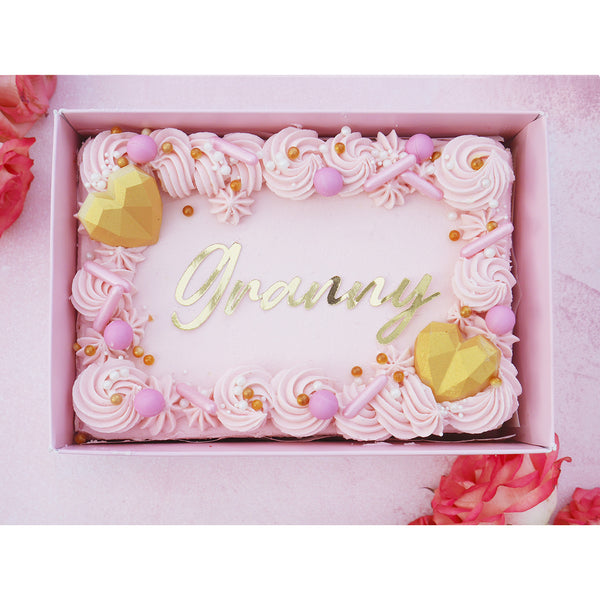 Mother's Day Box Cake - for 'Mummy', 'Granny' or 'Dog Mum'