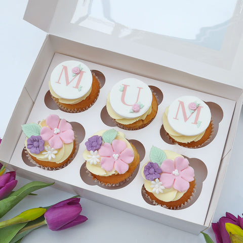 'MUM's The Word' Mother's Day Cupcakes