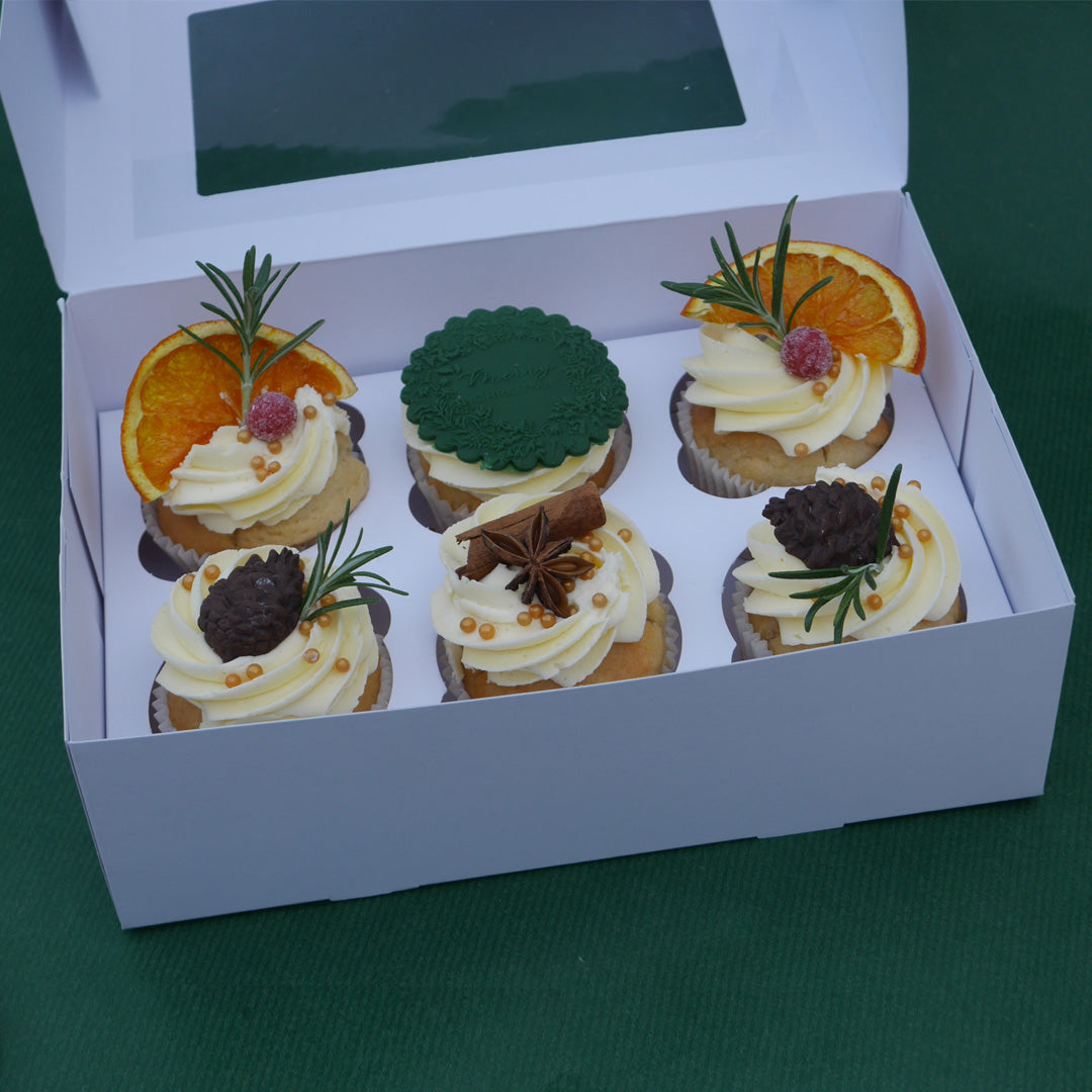 Rustic Yule Cupcakes