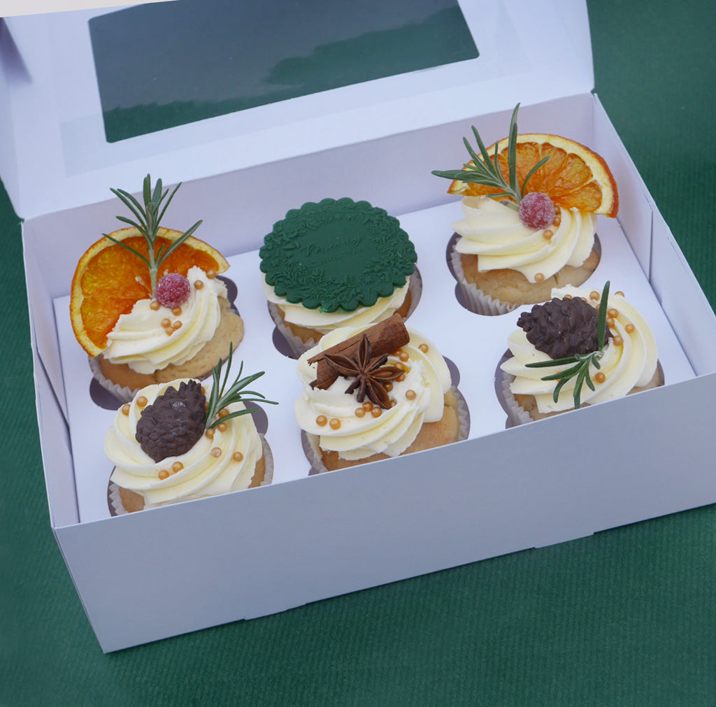 Rustic Yule Cupcakes