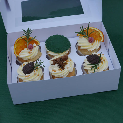 Rustic Yule Cupcakes