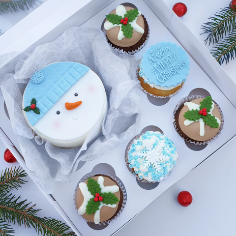 'Frosty The Snowman' - 'Bento Box' of Cake