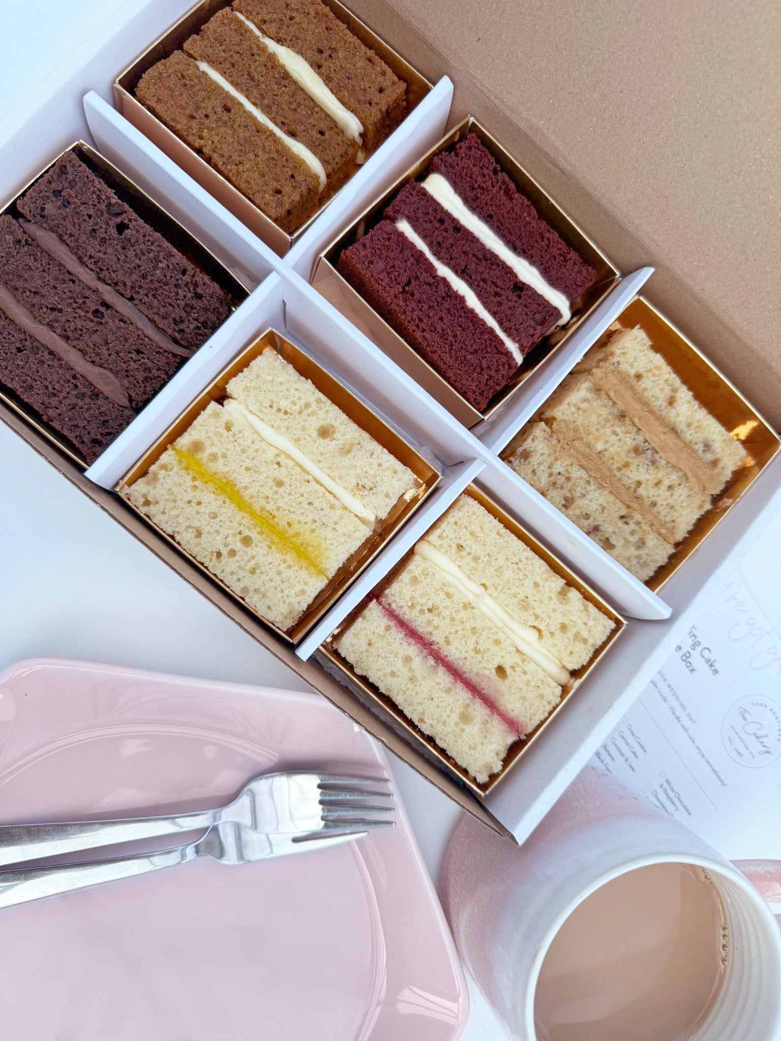 Wedding Cake Sample Box - Taste our cake at home! The Cakery Leamington ...