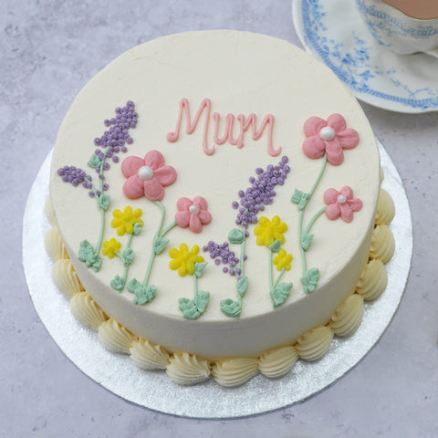 Mother's Day Wild Spring Flower Cake
