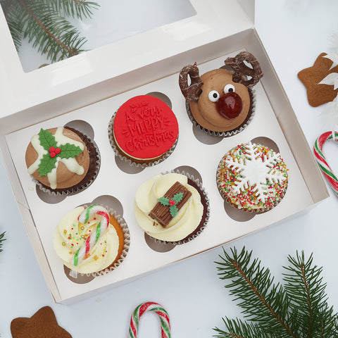 Christmas Selection Box of Cupcakes