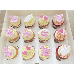 Baby Shower Cupcakes - Choice of Colours