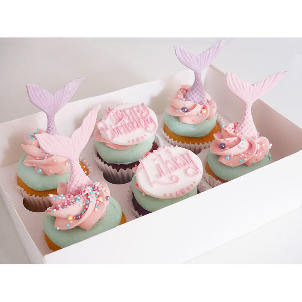 Colourful Mermaid Cupcakes