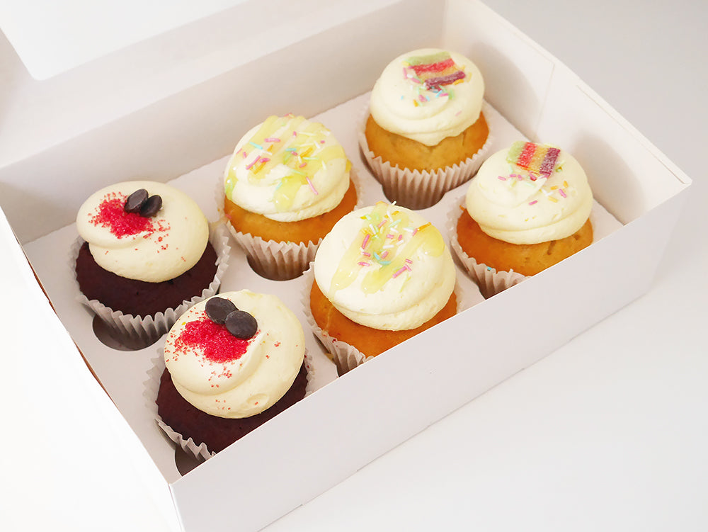 'Party Box' Selection of 6 Cupcakes