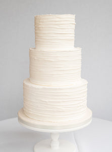 Rustic Iced Wedding Cake - 3 Tiers Serves 90-100
